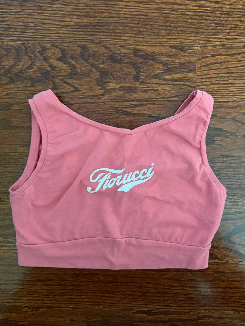 Fiorucci Pink Logo Crop Tank